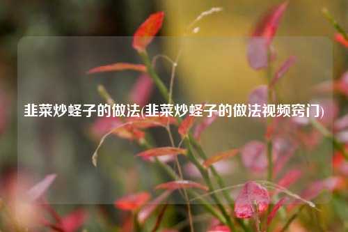 韭菜炒蛏子的做法(韭菜炒蛏子的做法视频窍门)